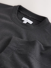 Grey Brushed Wide Sweatshirt - Image 9 of 9