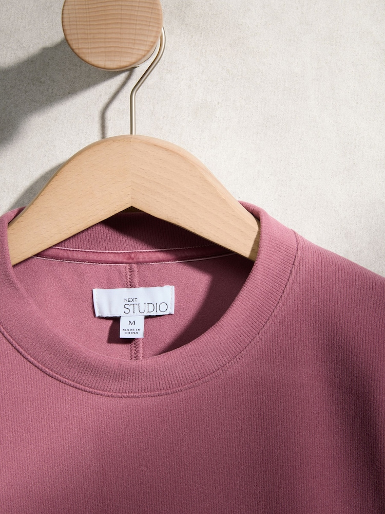 Rose Pink Brushed Sweatshirt - Image 8 of 8