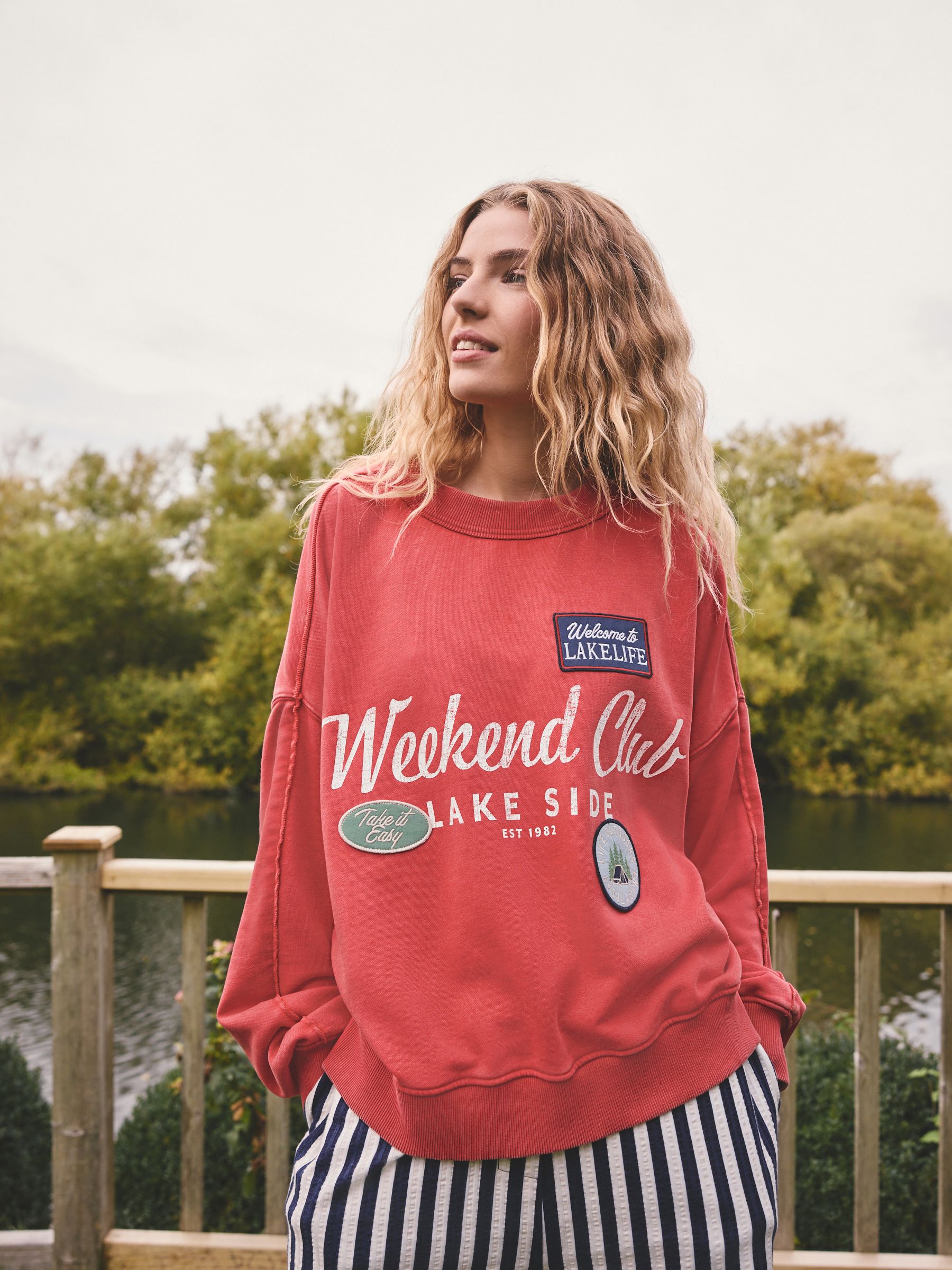 Buy Red Graphic Sweatshirt from Next USA