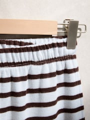 Chocolate Brown Studio Stripe Cosy Lounge Set - Image 11 of 11
