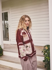 Berry Pink House Knit Cardigan - Image 2 of 9
