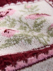 Berry Pink House Knit Cardigan - Image 8 of 9