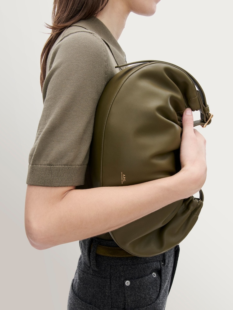 A.P.C. Green Ninon Hoop Bag - Image 5 of 5 A.P.C. Green Ninon Hoop Bag - Image 5 of 5