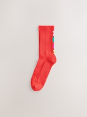 Bright Christmas Disco - Gerippte, gepolsterte Sportsocken im 3er-Pack mit Fußgewölbestütze - Bild 3 von 6