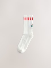 Bright Christmas Disco - Gerippte, gepolsterte Sportsocken im 3er-Pack mit Fußgewölbestütze - Bild 4 von 6