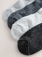 Black/White Neppy Cushion Sole Socks 4 Pack - Image 7 of 7
