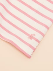 Joules Girls' Harbour Blue and Pink Two Pack Stripe Long Sleeve Top - Image 6 of 7