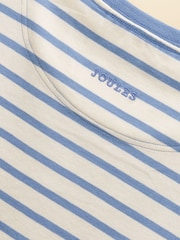 White & Blue Striped Horse - Μπλούζα Joules Astra με απλικέ βαμβακερό σχέδιο για Κορίτσια - Εικόνα 7 του 7