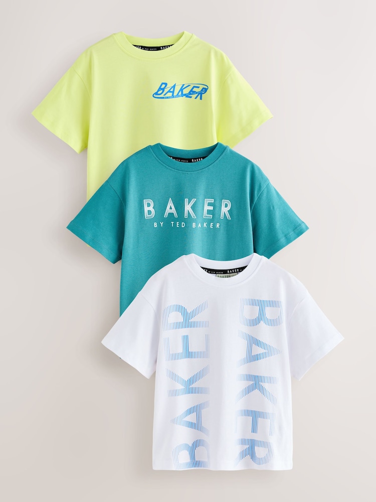 Baker by Ted Baker 3 Pack T-Shirts - Image 1 of 9
