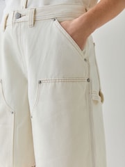 Levi's® Yeah No Yeah Utility White Baggy-Dad Utility Shorts - Image 7 of 7