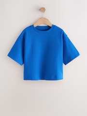 أزرق كوبالت - Oversized Boxy Heavyweight T-Shirt (3-16yrs) - صورة 5 من 8