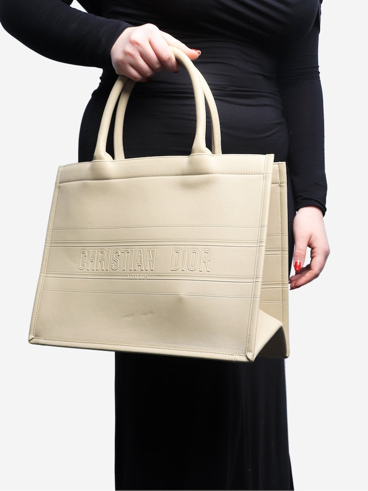 Sign of the Times Natural Leather Book Tote - Image 7 of 7