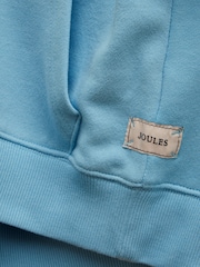 Joules Kids' Alfie Pastel Blue Quarter Zip Sweatshirt - Image 5 of 6