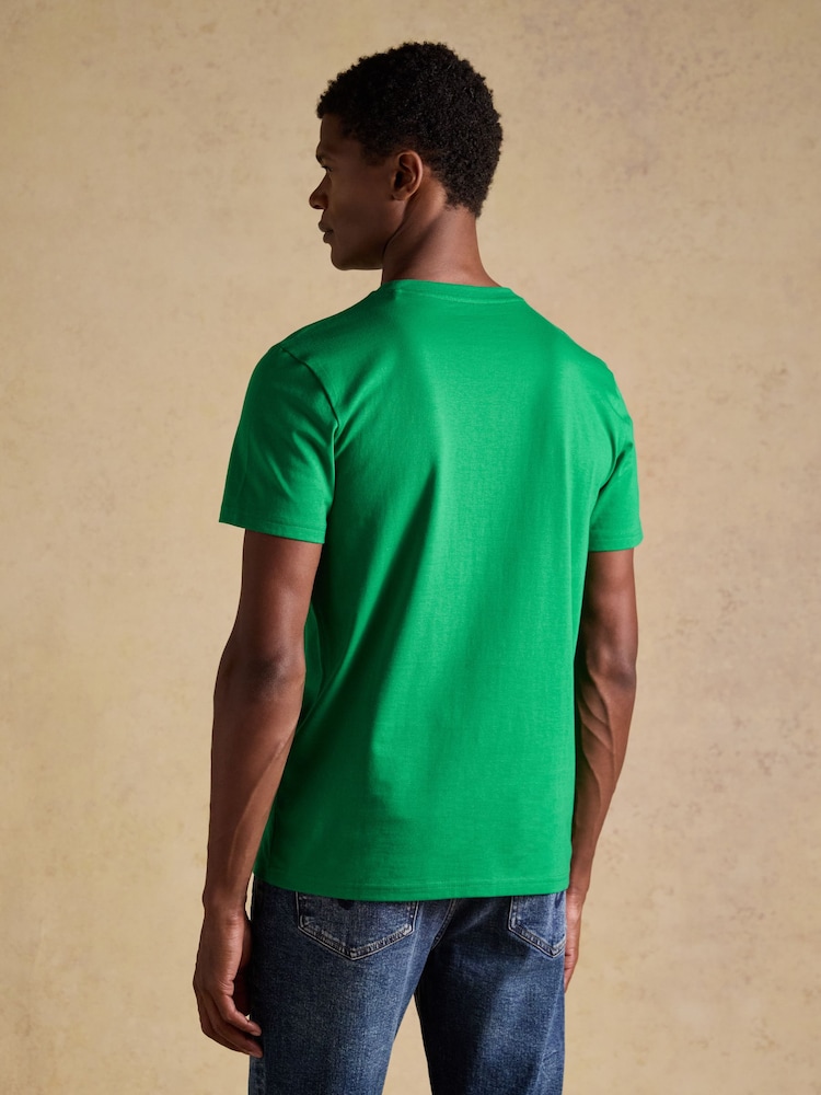Joules Green Classic Fit Cotton TShirt - Image 2 of 7