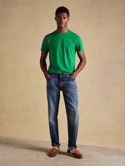 Joules Green Classic Fit Cotton TShirt - Image 6 of 7
