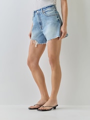 Levi's Blow My Mind Ribcage Zip Denim Shorts - Image 5 of 7