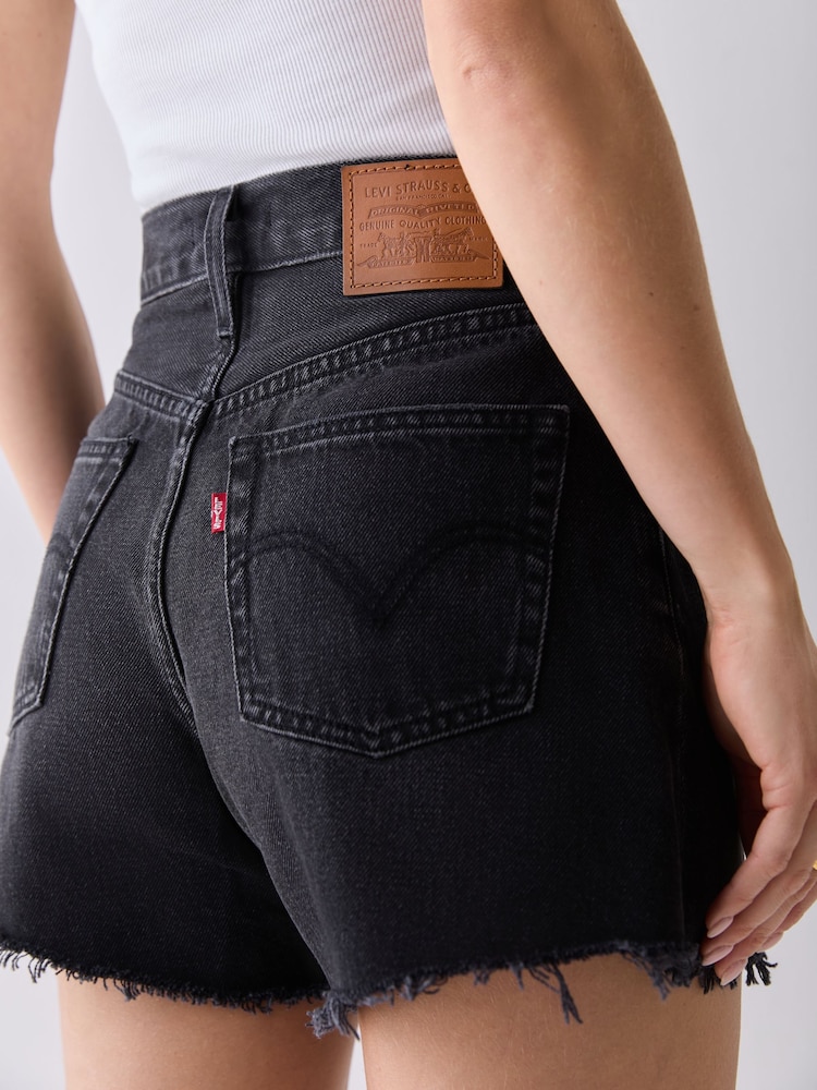Levi's Shrink Up Short Ribcage Zip Denim Shorts - Image 7 of 7