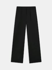 TALA Black Heavyweight Linen Tailored Wide Leg Trousers - Image 3 of 3