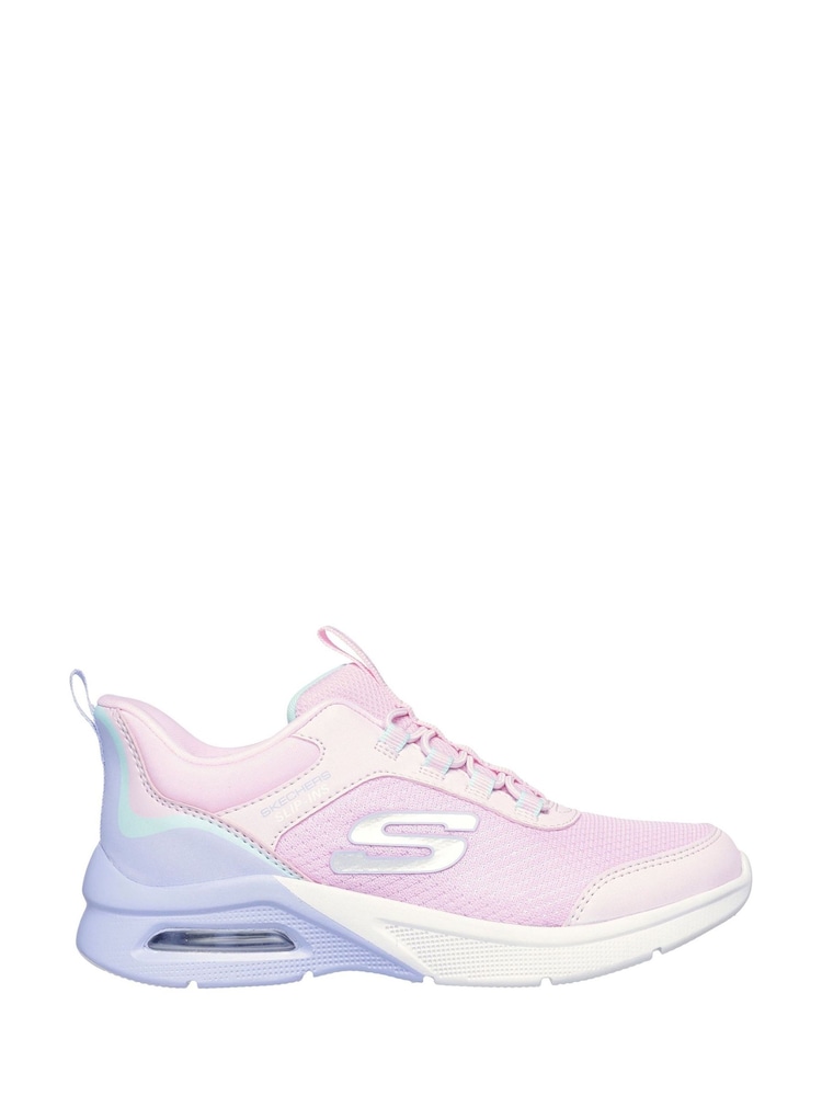 Skechers Pink Microspec Max Colour Trifecta Trainers - Image 1 of 2