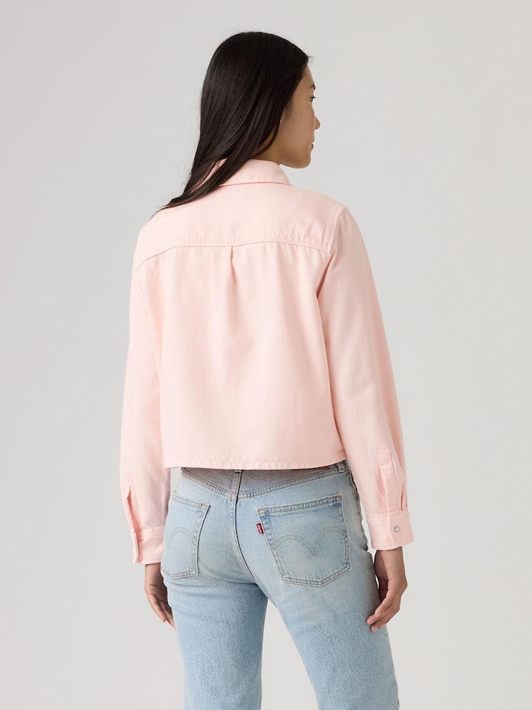 Levi's Dusty Crystal Pink Logan Tencel Shirt - Image 2 of 4