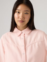 Levi's Dusty Crystal Pink Logan Tencel Shirt - Image 3 of 4