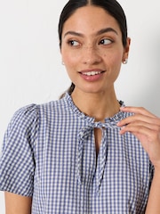 FatFace Ivory Petite Immy Gingham Dress - Image 4 of 7