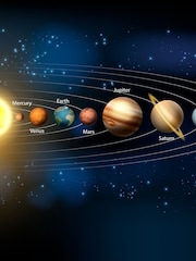 Origin Murals Multi Planets Matte Non Woven A3 Mural Sample - Image 1 of 2
