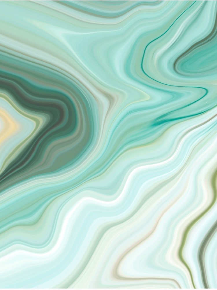 Origin Murals Emerald Marbled Ink Matte Non Woven A3 Mural Sample - Image 1 of 2