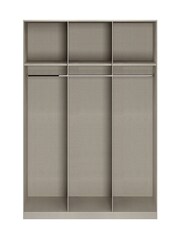 Rauch Alpine White Bayla Wood and Mirror Semi Fitted 6 Door Wardrobe - Image 5 of 6
