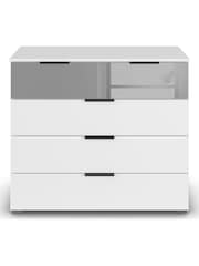Rauch Alpine White Bayla 5 Drawer Chest - Image 2 of 4