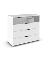 Rauch Alpine White Bayla 5 Drawer Chest - Image 3 of 4