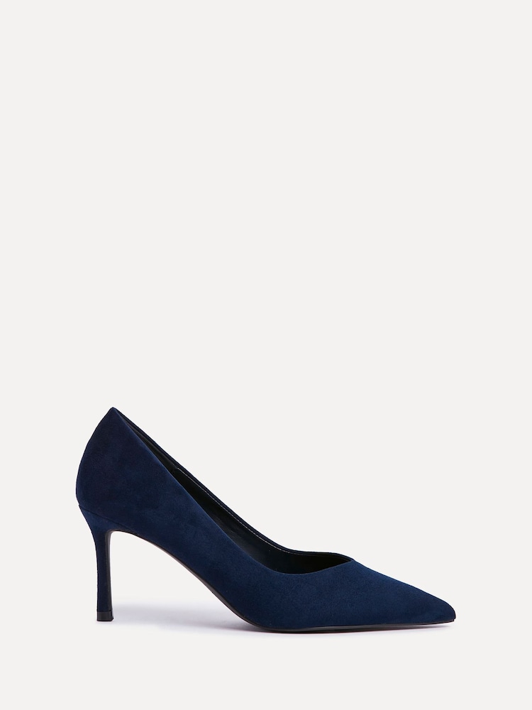 Linzi Blue Classic V-Cut Vamp Court Shoes - Image 2 of 5