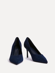Linzi Blue Classic V-Cut Vamp Court Shoes - Image 3 of 5