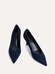 Linzi Blue Classic V-Cut Vamp Court Shoes - Image 5 of 5