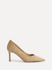 Linzi Light Cream Classic V-Cut Vamp Court Shoes - Image 3 of 6