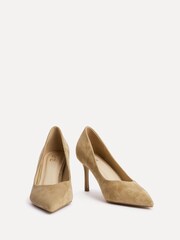 Linzi Light Cream Classic V-Cut Vamp Court Shoes - Image 4 of 6