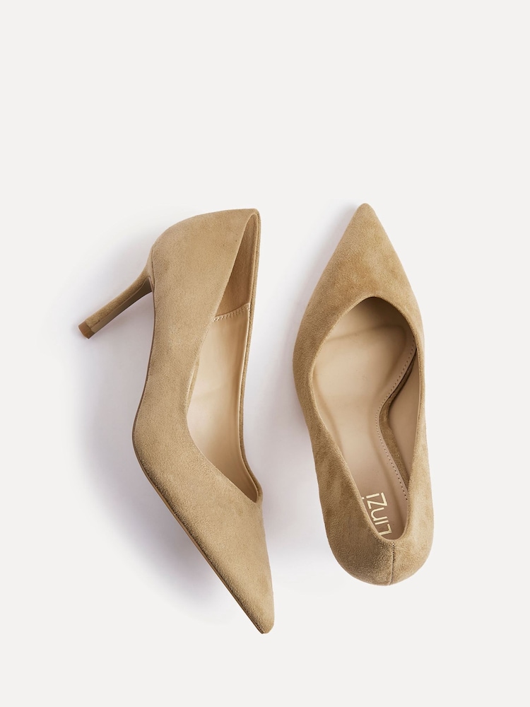 Linzi Light Cream Classic V-Cut Vamp Court Shoes - Image 6 of 6