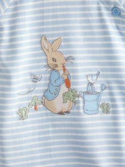 JoJo Maman Bébé Appliqué Stripe Rompersuit - Imaginea 4 din 5