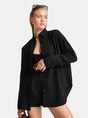TALA Black The Essential Linen Shirt - Image 1 of 3