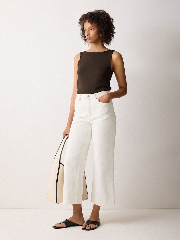 Jigsaw Brown Straight Neck Vest - Image 2 of 5