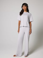 LOVALL Grey Soft Touch Wide Leg Tall Loungewear Sets - Image 1 of 5