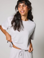 LOVALL Grey Soft Touch Wide Leg Tall Loungewear Sets - Image 3 of 5