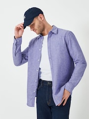 Camisas deCrew Clothing de manga comprida Linen - Imagem 1 de 5