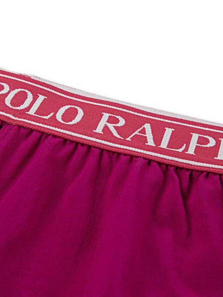 Polo Ralph Lauren Pink Jersey Short Sleeve Top & Short Pyjamas Set - Image 5 of 5 Polo Ralph Lauren Pink Jersey Short Sleeve Top & Short Pyjamas Set - Image 5 of 5