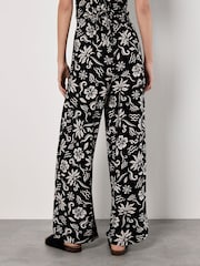 Apricot Black Tropical Mono Wrap Trousers - Image 2 of 4