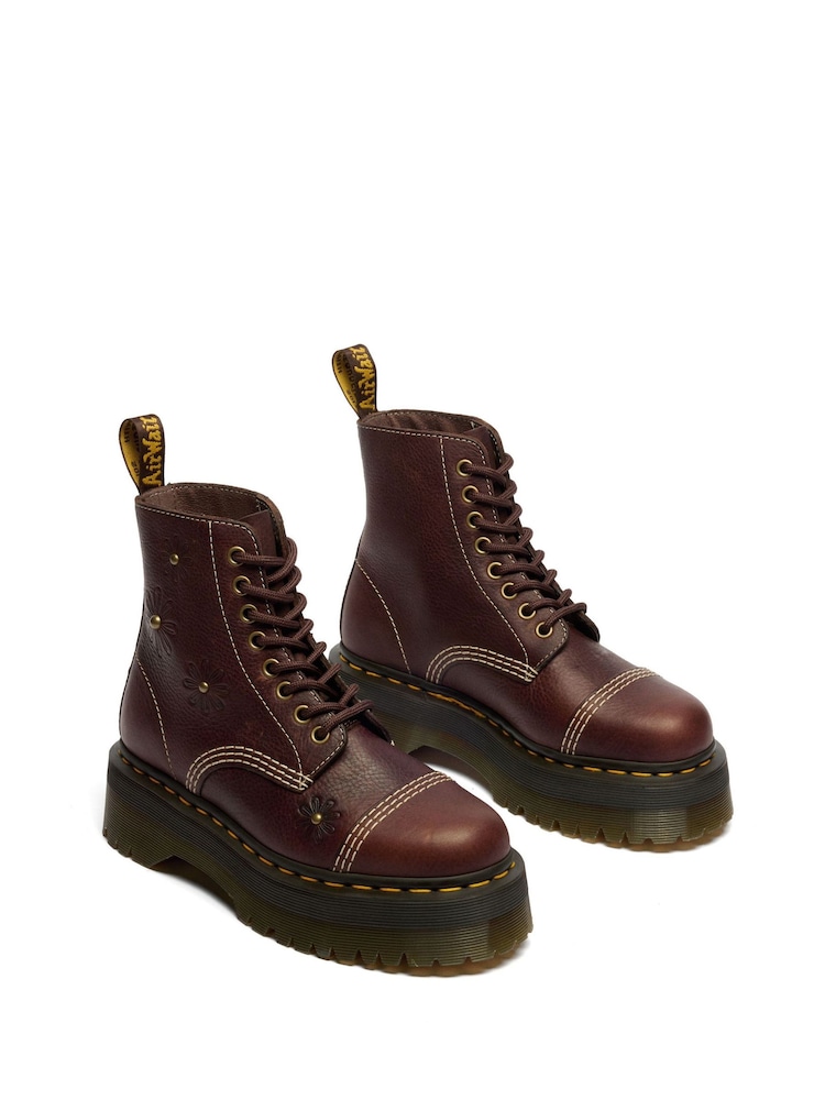 Dr. Martens Sinclair Flower Grizzly 8 øyestøvler - Bilde 2 av 5