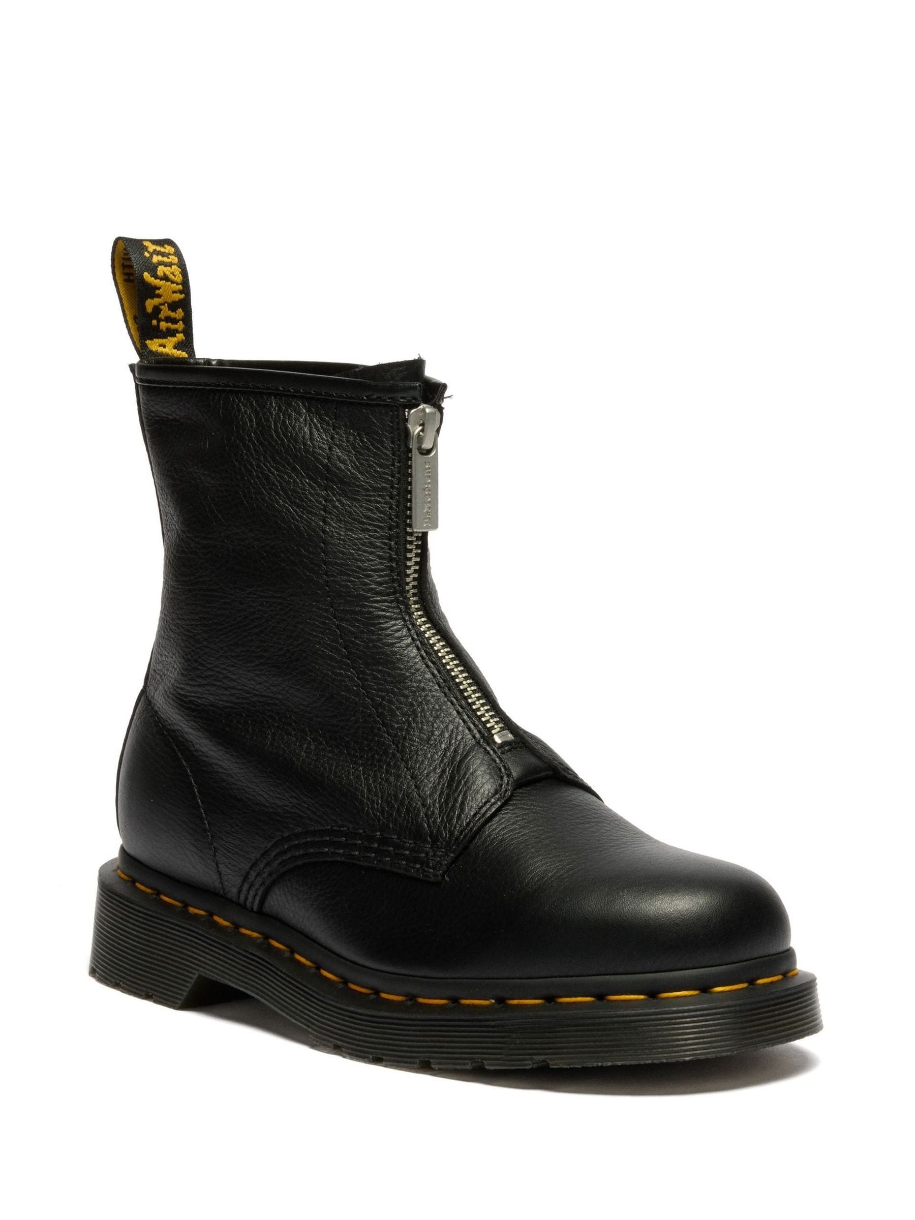 Buy Dr. Martens Black 1460 Zip Up Black Virginia Boots from Next USA
