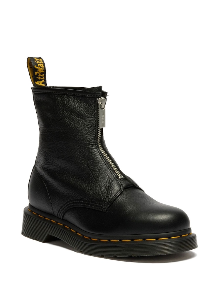 Dr. Martens Black 1460 Zip Up Black Virginia Boots - Image 1 of 5