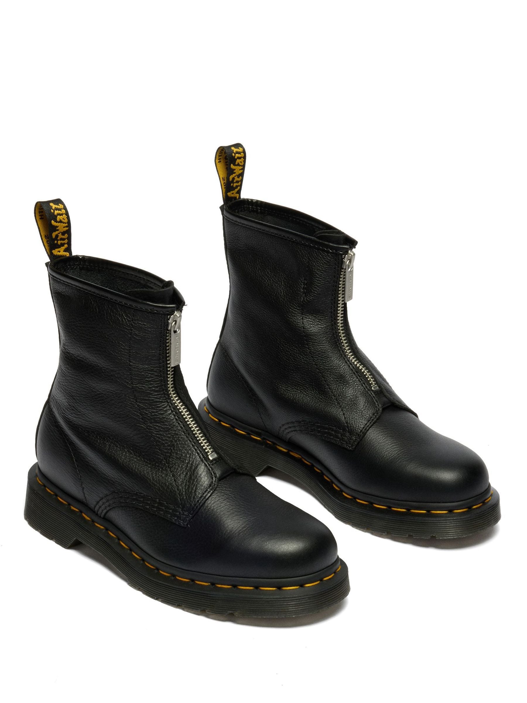 Dr.Martens ジッパー ブーツ Buy Dr. Martens Black 1460 Zip Up Black Virginia Boots from Next USA