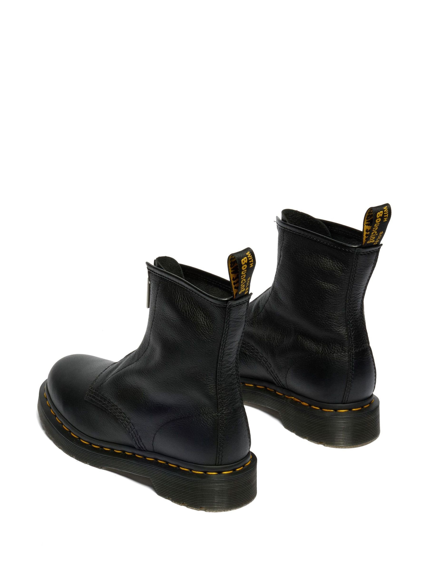 Buy Dr. Martens Black 1460 Zip Up Black Virginia Boots from Next USA